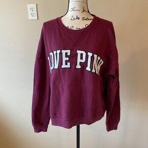 Victorias Secret PINK maroon sweatshirt